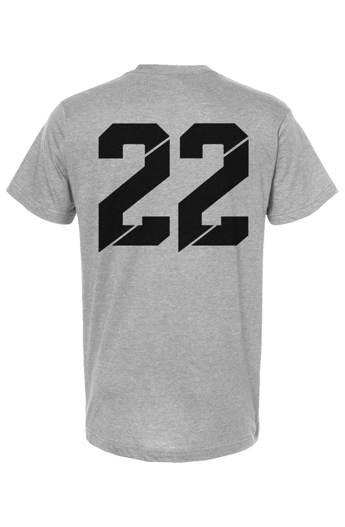 The 22 Tee Heather Grey